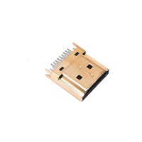 Conector USB Macho de 19 Pines con Carcasa Chapada en Oro, Tipo Splint de 1.6mm, para Transferencia de Datos