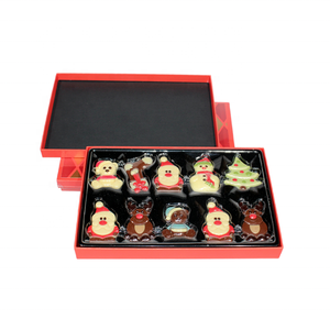 High-end Black Red Chocolate Packaging Box Luxury Gift Box Packaging with Ribbon