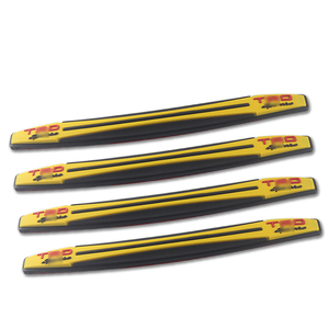 <span class=keywords><strong>4</strong></span> piezas de coche de parachoques de goma guardia logo flexible frente del coche cola parachoques puerta protector de - Product Image 6