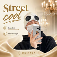 STAR HealthCare – Bonnet d'hiver unisexe chaud avec protection auditive et lunettes de pilote, 100 % acrylique, circonférence de la tête 56-58 cm, pour temps froid