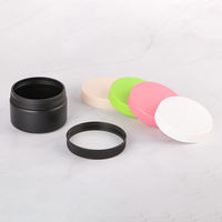 Contenants de soin de la peau mats de luxe 50g 200g 300g, pot à crème rond en plastique noir, blanc, rose, beige avec couvercle à joint intérieur
