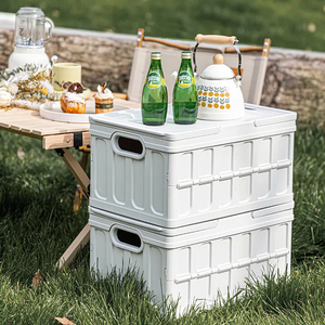 Công suất lớn gấp di động treo hộp lưu trữ 20-35L thiết kế hiện đại Home cắm trại Organizer PP nhựa công cụ tổ chức - Product Image 2