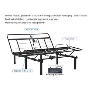 Luxury Modern Furniture Functional smart Bed Base Electric Adjustable double Bed Frame Full Queen Size - Product Image 2