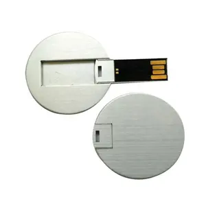 Tarjeta memoria USB flash drives 2GB pendrive credit card type mini round USB memory stick business card 64gb