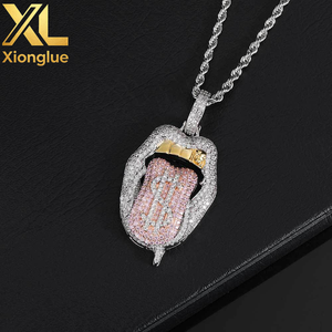 Collar con Colgante Moderno 2026 para Hombre y Mujer, Chapado en Oro de 18K, Cobre con Circonita, Joyería Hip-Hop, Regalo - Product Image 4