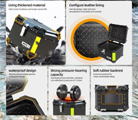Ensemble de bagages latéraux et arrière pour moto en alliage d'aluminium et de magnésium épaissi, directement de l'usine