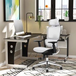 Thiết kế hiện đại ghế văn phòng bán buôn quản lý lưới kim loại máy tính ghế có thể điều chỉnh Ergonomic với đóng gói - Product Image 1