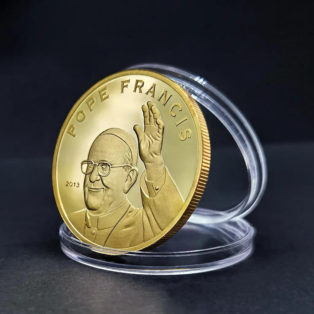 Großhandel Vergoldete und versilberte Metall münze Jesus Herausforderung münze als Andenken