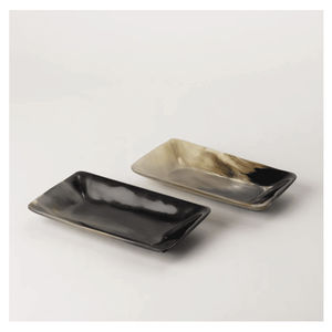 ถาดเขาสัตว์คุณภาพสูง ทนทาน ทันสมัย ผลิตในอินเดีย รูปทรงสี่เหลี่ยมผืนผ้า ผิวขัดเงา สำหรับเสิร์ฟอาหาร โดยผู้ส่งออก - Product Image 1
