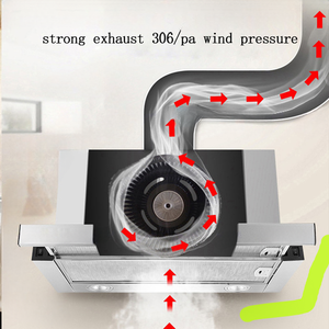 <span class=keywords><strong>Hotte</strong></span> aspirante coulissante manuelle en acier inoxydable à grand volume d'air pour cuisine domestique - Product Image 3