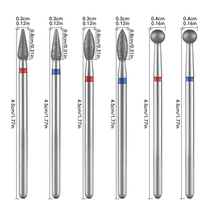 Fraise à ongles en acier inoxydable pour le nettoyage des cuticules et le polissage, idéale pour la manucure et la pédicure professionnelles - Product Image 2