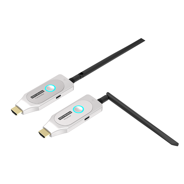 FJGEAR Long-Range Wireless HDMI Extender Transmitter & Receiver System, 4K HDR Video Transmission up to 100M for Home & Office