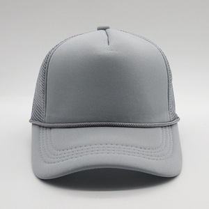 Casquettes de camionneur personnalisées de haute qualité, broderie 3D, impression en soie, logo, casquette de camionneur en maille de mousse vierge avec corde - Product Image 6