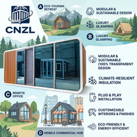 Nouvelle maison modulaire préfabriquée Apple Cabin de 30 pieds, maisonnette portable, maison mobile avec cuisine et salle de bain
