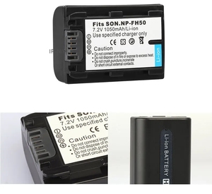 Batteria Agli Ioni Di Litio Sostitutiva Per Sony NP-FV30, NP-FV50, NP-FV70, NP-FV100 - Alta Capacità E Lunga Durata Per Videocamere HDR E DCR - 3