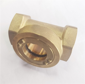 Visive mirino di vetro indicatore di flusso dell'<span class=keywords><strong>acqua</strong></span>-corpo in ottone/316 in acciaio inox, vetro temperato per tubo/serbatoio/colata di vapore - Product Image 1