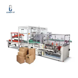 Automatic carton case box forming machine case forming packing sealing line