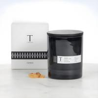 Conteneur à bougie vide, étiquette privée personnalisée, pots à bougie transparents noirs de luxe en verre, 10 oz, 8 oz, 14 oz avec couvercles en bois noir