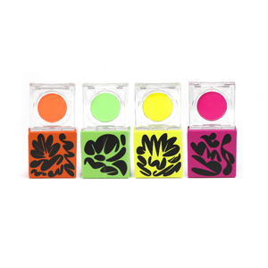 GP Kits de peinture faciale et corporelle réactive aux UV 4 couleurs à base d'eau Blacklight Neon Makeup for Halloween Cosplay Festivals Safe for Skin - Product Image 1