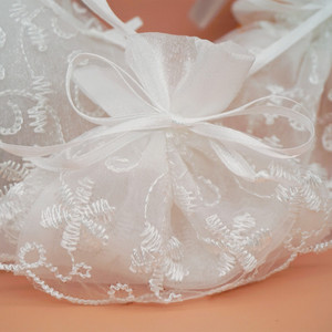 Sachets en gaze pour échantillons cosmétiques, garniture en <span class=keywords><strong>dentelle</strong></span>, fleurs séchées, savon d'armoise pour aromathérapie, sachets de bonbons de mariage - Product Image 4