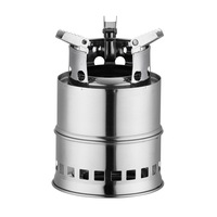 Aksesori Peralatan Masak untuk Berkemah di Luar Ruangan Kompor Camping Stainless Steel Mini Lipat - Peralatan Camping Portabel