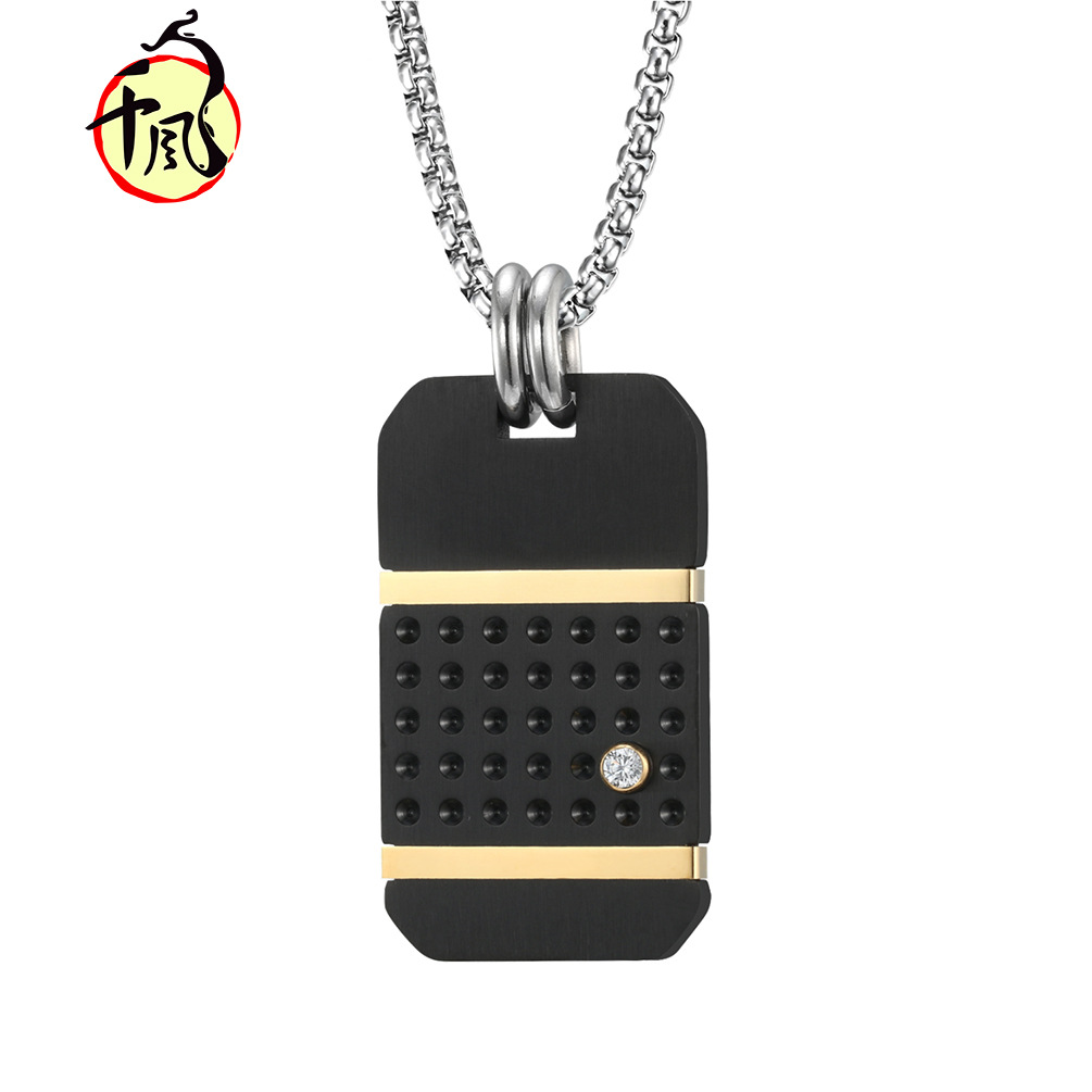 Gold single pendant