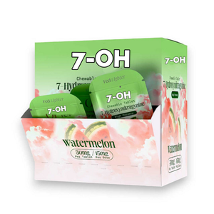 Tùy chỉnh in ấn 7-Oh 1CT Tablet Mẫu Gói với hộp hiển thị 1CT Viên nhai vỉ với hiển thị Feeder hộp bán lẻ - Product Image 5