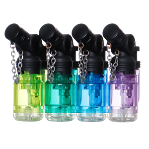 <b>Mini</b> Electronic Cigarette Windproof Plastic Refillable Slant <b>Torch</b> Lighter for Wholesale Price - Product Image 6