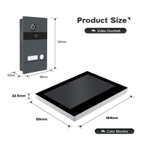 Audio Mini mirilla puerta Cámara Pantalla de 7 pulgadas Tuya 1080HD Digital IR visión nocturna Visor de puerta Video puerta teléfono para el hogar