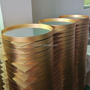 Wholesale Decorative Champagne <strong>Gold</strong> Aluminum Alloy Frame <strong>Circle</strong> Nordic Simplicity Dresser Bathroom Wall <strong>Mirror</strong> - Product Image 5