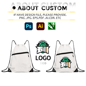 IDEA GIFT Best Seller Waterproof Casual String Bag Small Polyester Bags Custom Sports Polyester Zipper <b>Drawstring</b> <b>Backpack</b> Gym - Product Image 3