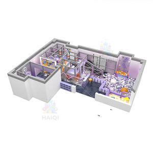 Parco giochi al coperto per giovani di alta qualità con un piccolo parco giochi al coperto per bambini con uno scivolo per bambini per un centro giovanile comunitario - Product Image 3