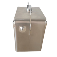Glacière en métal de style nouveau 7L/13L/17L/28L, boîte de refroidissement pour garder au frais, idéale comme cadeau