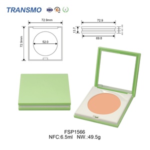 Vente en gros de contenants cosmétiques vides en plastique de 6,5 ml, boîtes à poudre pour fard à joues, palette de fards à paupières, emballage miroir, utilisation pour le parfum - Product Image 2