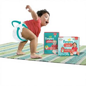 Vente en gros de couches Baby-Dry taille 7, paquet de 42, 15 kg+, protection supérieure, en tissu non tissé imprimé pour bébés actifs - Product Image 1