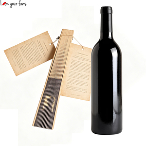 Éventail pliable multi-usage en bois doré scintillant avec baleines et accessoires personnalisés - Product Image 6
