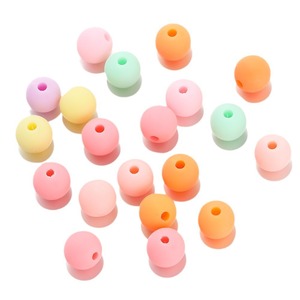 Cuentas acrílicas esmeriladas de 6/8 mm, color mate sólido, cuentas redondas sueltas para la fabricación de joyería, material de abalorios para bricolaje, venta al por mayor. - Product Image 4