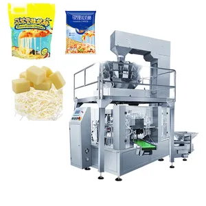 Premade pouch automatic fill packing machine for cheese