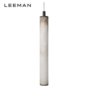 Lámpara <span class=keywords><strong>Colgante</strong></span> Cilíndrica Minimalista <span class=keywords><strong>de</strong></span> Alabastro, Pequeña y Larga, en Bronce y Mármol, para Dormitorio, Isla <span class=keywords><strong>de</strong></span> Cocina, Mesa <span class=keywords><strong>de</strong></span> Comedor - Product Image 6