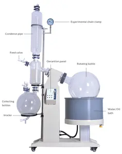 Rotamvapor-evaporador rotativo de 50L litros, con bomba de vacío y enfriador