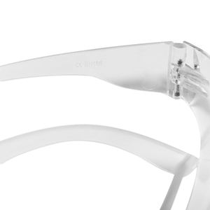 ALLESD透明プラスチック材料耐衝撃性安全目の保護安全メガネCEEN166Fクリアレンズ付き - Product Image 5