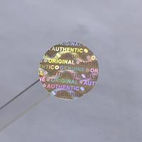 Étiquettes holographiques laser 3D personnalisées pour l'impression d'autocollants de sécurité sensibles à la chaleur à gratter avec adhésif durable