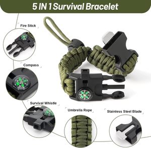 Pulsera de Supervivencia Ajustable Anthrive con Encendedor de Paracord y Silbato Fuerte, Ideal para Senderismo, Camping, Pesca y Caza - Product Image 2