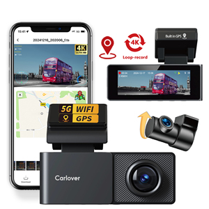 Caméra embarquée 4K avant et arrière avec vision nocturne, capteur G et surveillance de stationnement 24h/24 pour voiture - Product Image 1