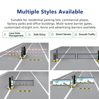 Barrière de parking commerciale avec système de reconnaissance automatique des plaques d'immatriculation (ANPR), caméra 5MP et écran LED