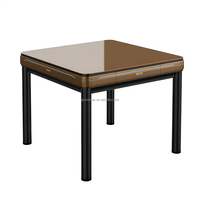 Mesa de Mahjong Totalmente Automática, Mesa de Comedor para el Hogar, Doble Uso, Silenciosa, para Cuatro Jugadores, Eléctrica