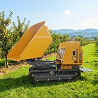 KC1200 Rotierender Mini-Raupenkipper 1200kg Hydraulischer Drehkipper CE-Zertifiziert für Landwirtschaft und Bau