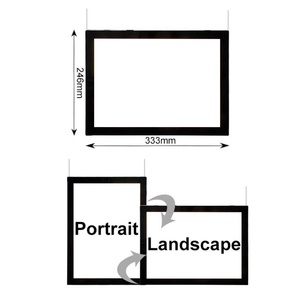 Crystal Frameless Acrylic Led Panel Magnetic <b>Picture</b> <b>Frame</b> Light Box Customized Color 3-Year Warranty for Hanging Advertising - Product Image 4