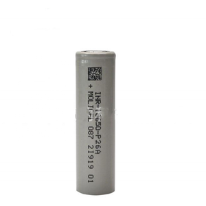Niedertemperatur P26A 18650 <span class=keywords><strong>3</strong></span>,6V 2600mAh Wiederaufladbare Li-Ionen-Batterie MoLicel 18650 2600mAh <span class=keywords><strong>3</strong></span>,6V Lithium-Ionen-Akku - Product Image 1