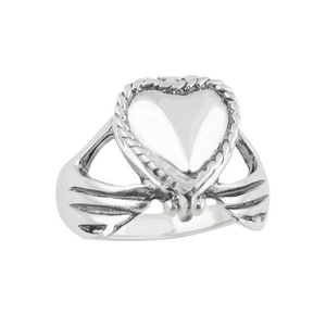 Anillo de Amor Creativo y Sencillo con Forma de Corazón Abrible para Mujer, Anillo Retro Moderno para Hombre y Mujer, Joyería de Moda - Product Image 3